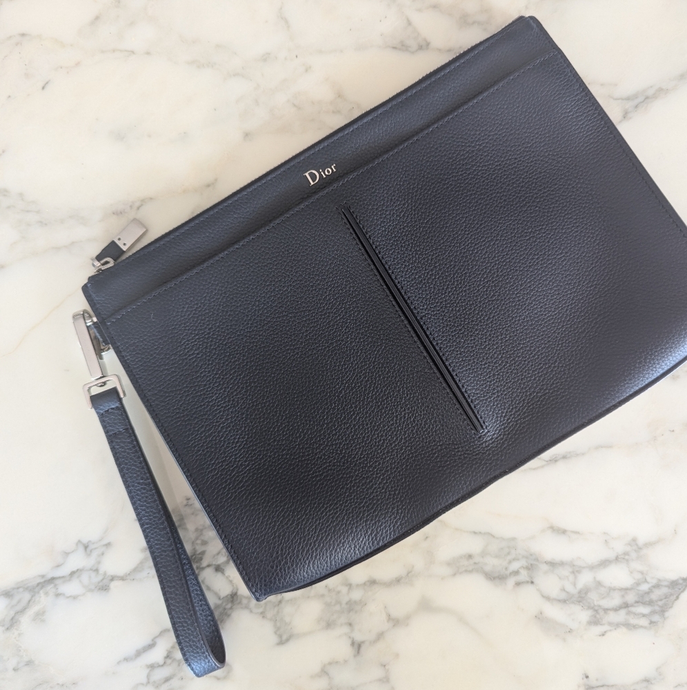Dior Mens Pouch Navy